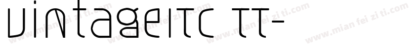 VintageITC TT字体转换